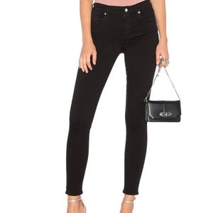 AGOLDE Sophie High Waist Skinny Jeans Black